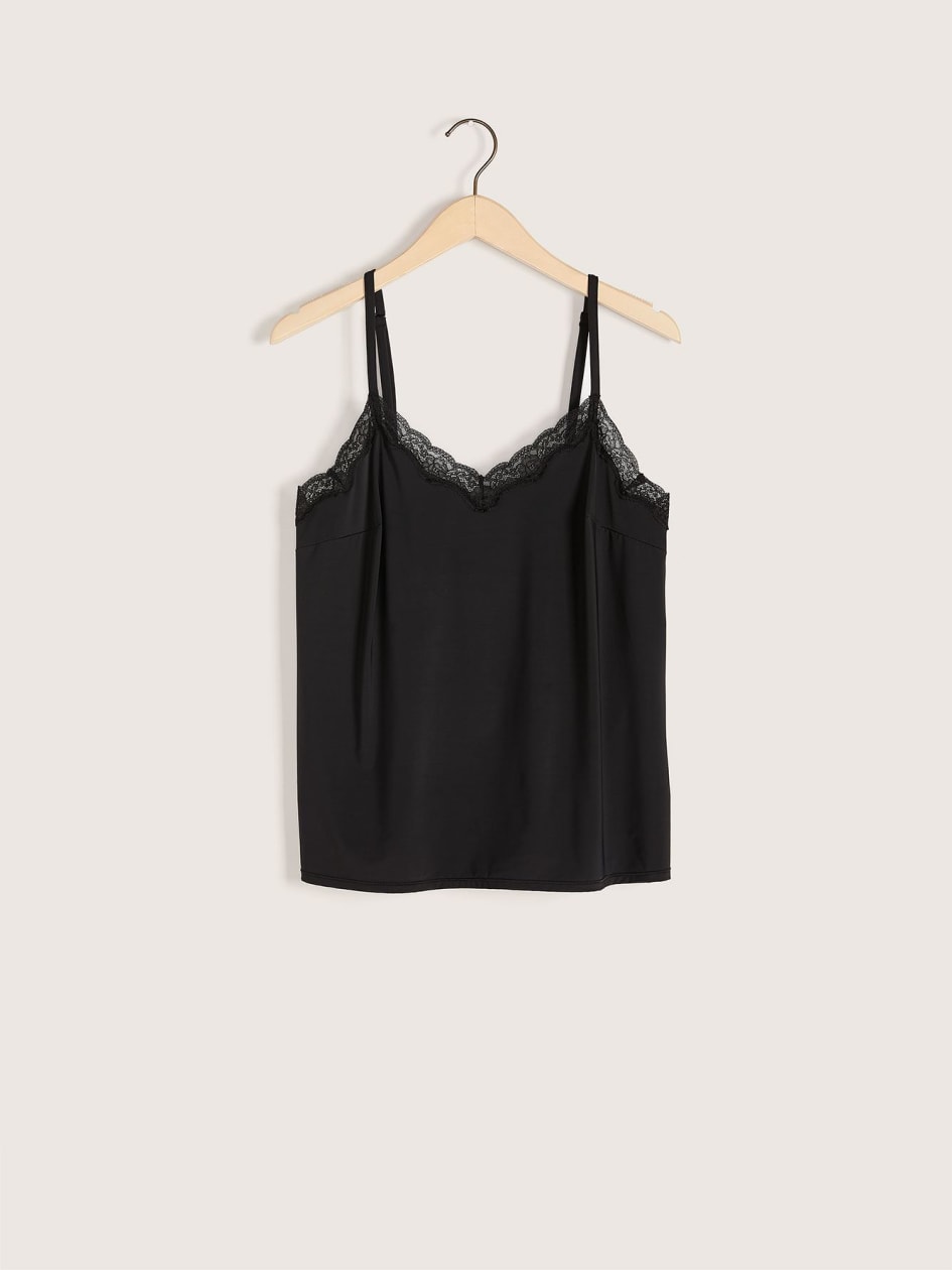 Slip Camisole with Lace Trim - Addition Elle