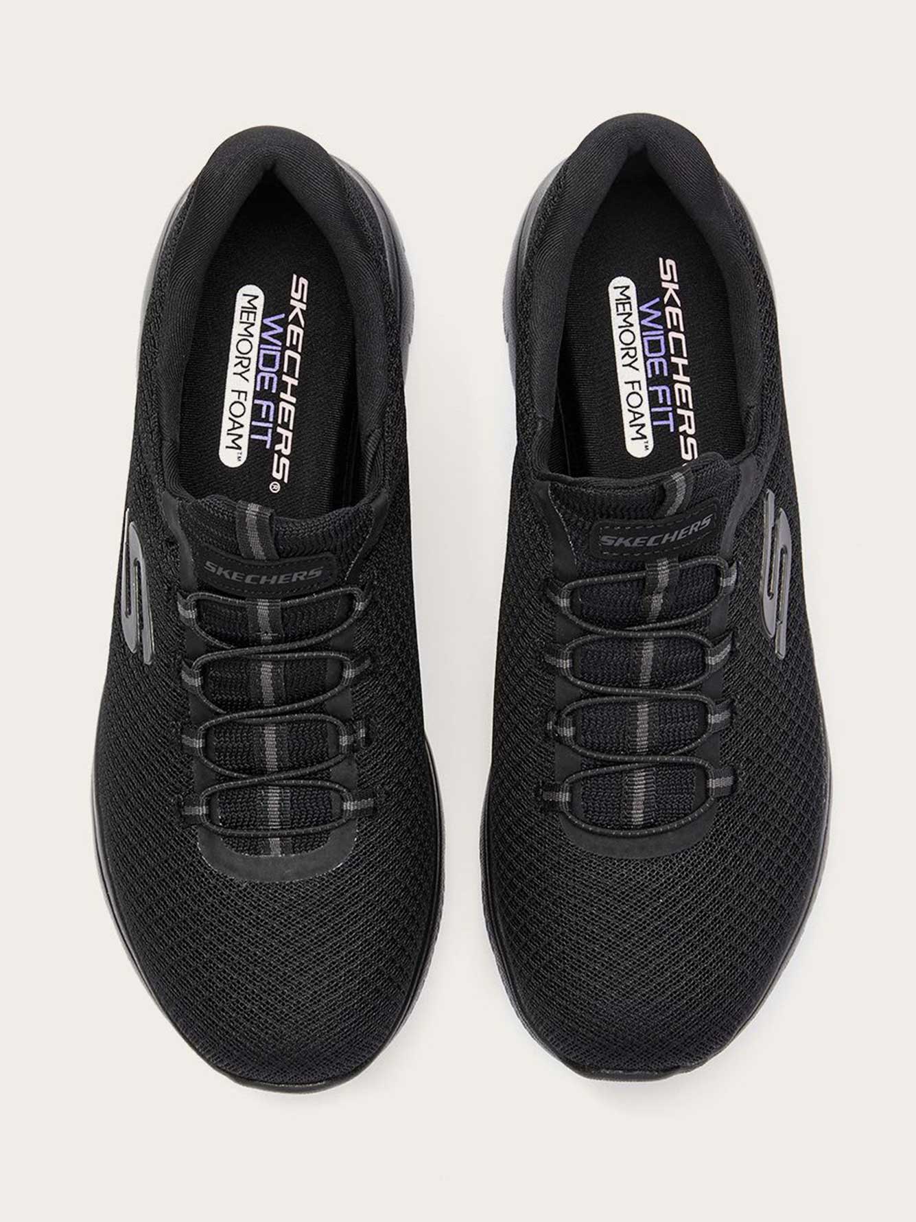 skechers wide slip on sneakers