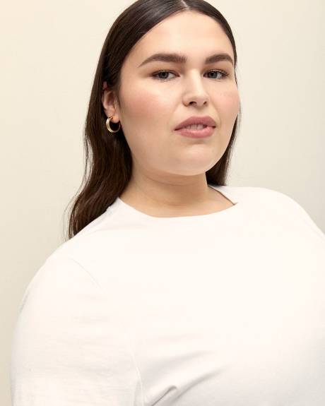 White Boyfriend-Fit T-Shirt - PENN. Essentials