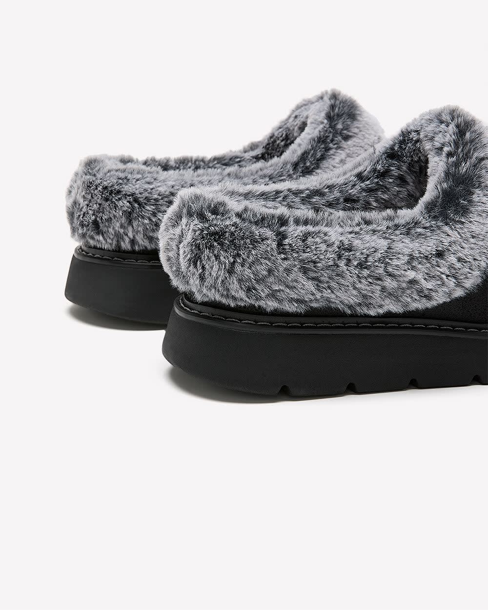 Chaussure-pantoufle noire Keepsake Lite, pied large - Skechers Chaussure-pantoufle noire Keepsake Lite, pied large - Skechers