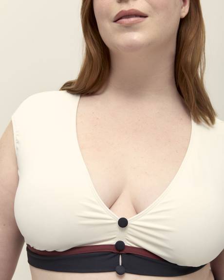 Cap Sleeve Bikini Top - Bleu by Rod Beattie