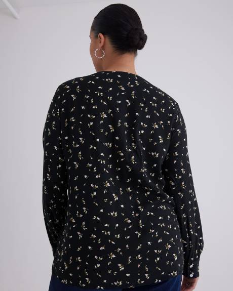Responsible, Long-Sleeve Blouse with Crew Neck