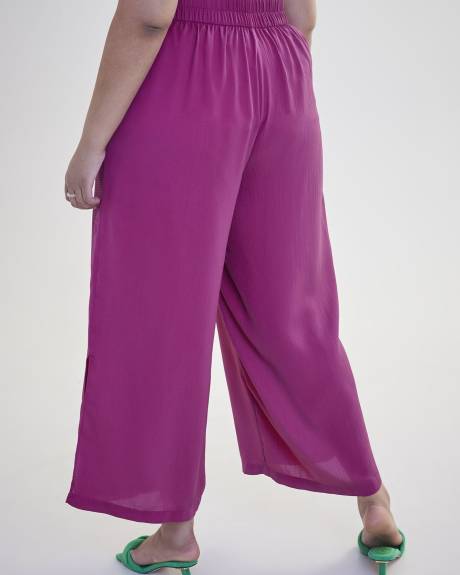 Pull-On Wide-Leg Pant - Addition Elle