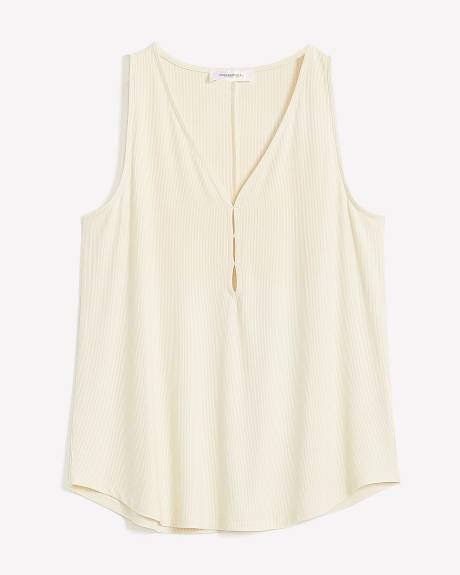 Ribbed Knit Racer Back Cami - Addition Elle