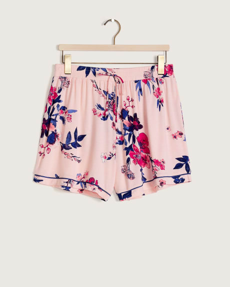 Printed Jersey Pull-On Boxer Short - Déesse Collection