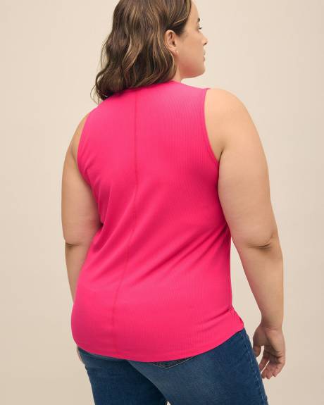 Camisole côtelée à encolure Henley - Essentiels PENN.
