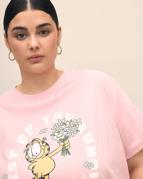 Short-Sleeve License Tee with Garfield Print - PENN. Essentials
