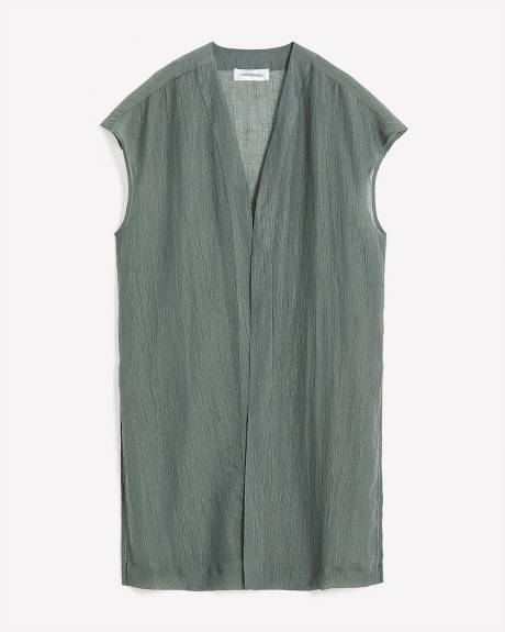 Kimono long ouvert sans manches - Addition Elle
