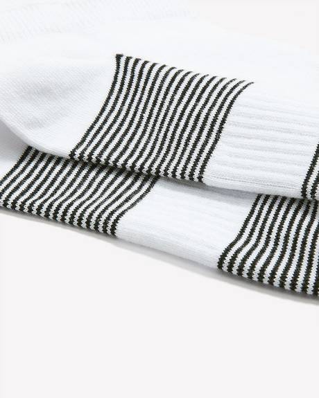 Ankle Sport Socks with Stripes - Active Zone