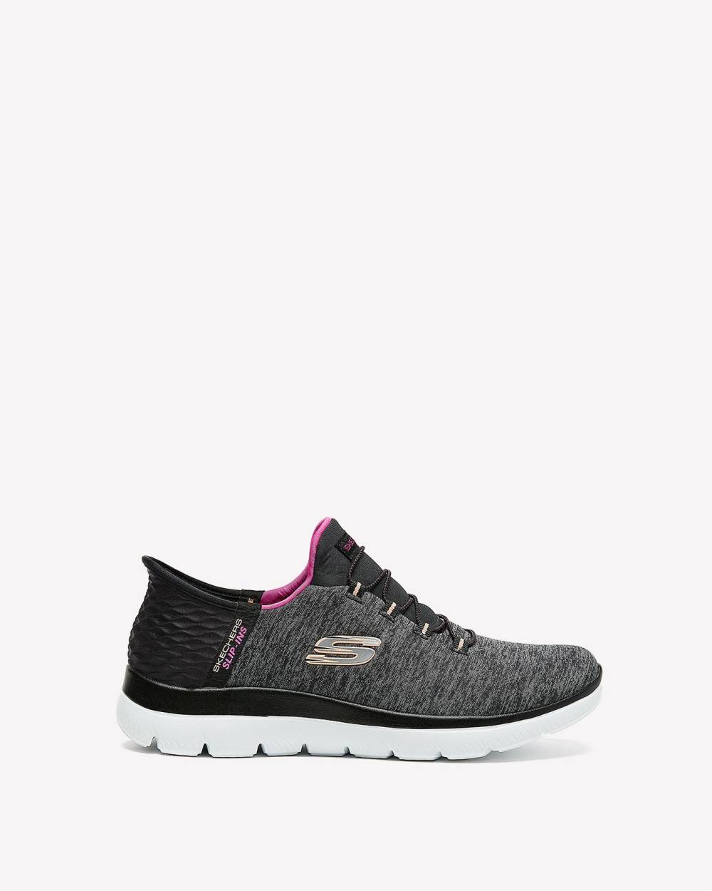 Wide Width, Mesh Slip-On Sneakers - Skechers