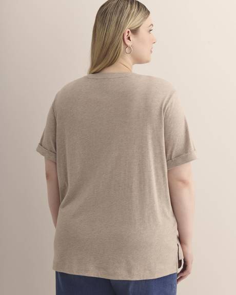 Responsible, Boyfriend-Fit V-Neck Tee - PENN. Essentials Responsible, Boyfriend-Fit V-Neck Tee - PENN. Essentials
