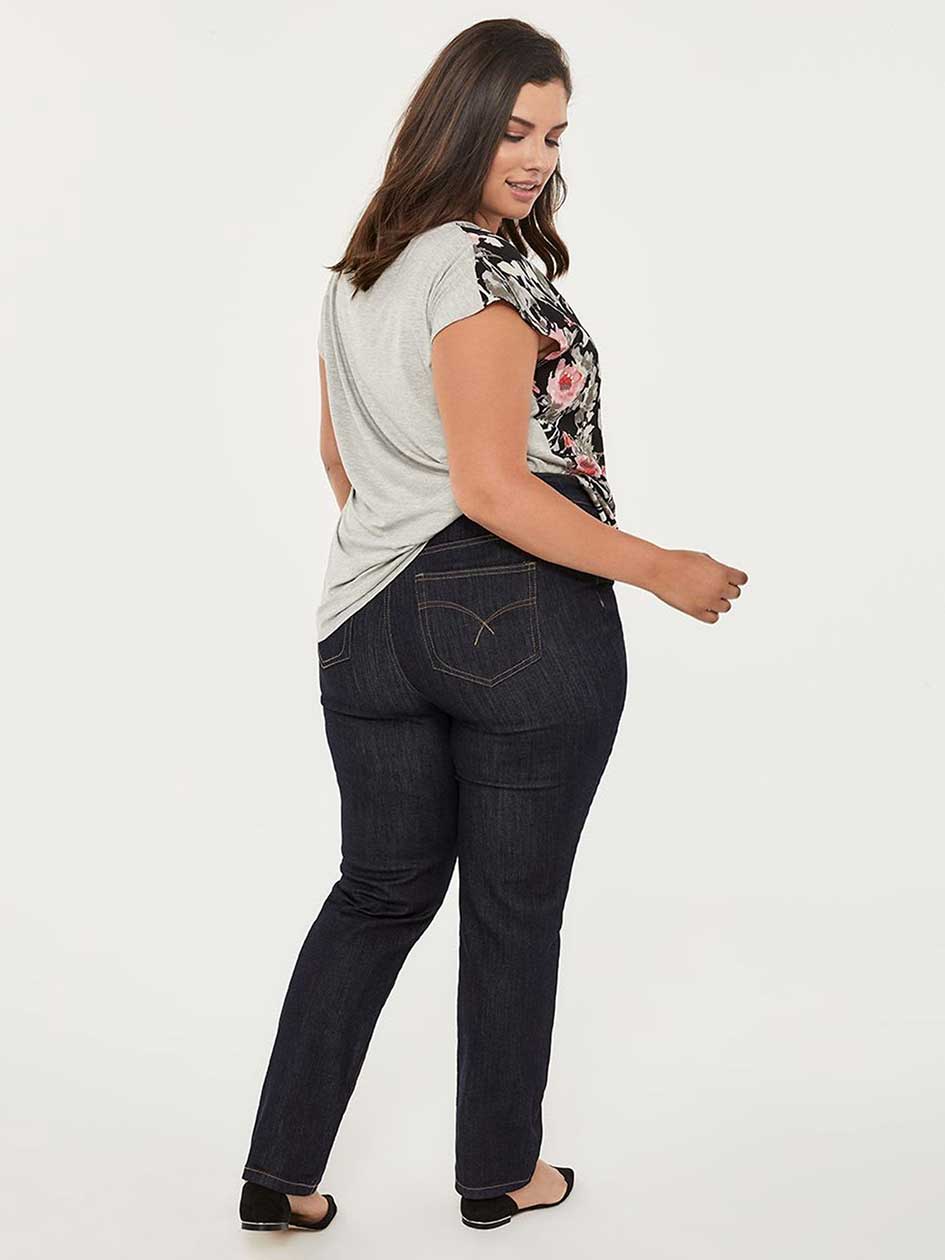 ONLINE ONLY - Tall Slightly Curvy Fit Straight Leg Jean - d/c JEANS