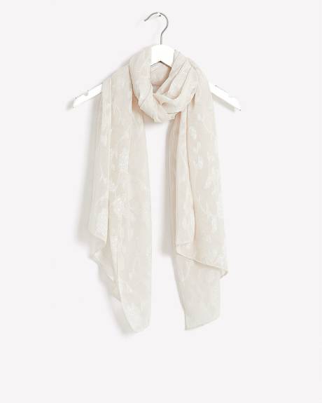 Écharpe légère en tissu texturé