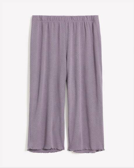 Pantalon de pyjama capri en pointelle - ti Voglio