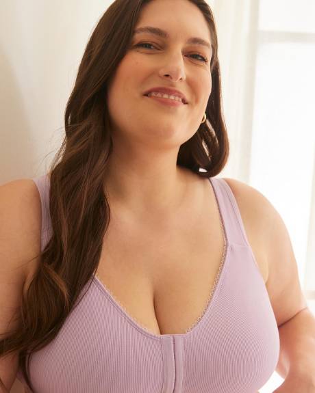 Front-Closure Wirefree Cotton Bra - ti Voglio
