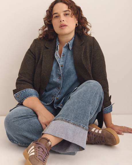 Jean taille haute à jambe large repliée - d/C JEANS