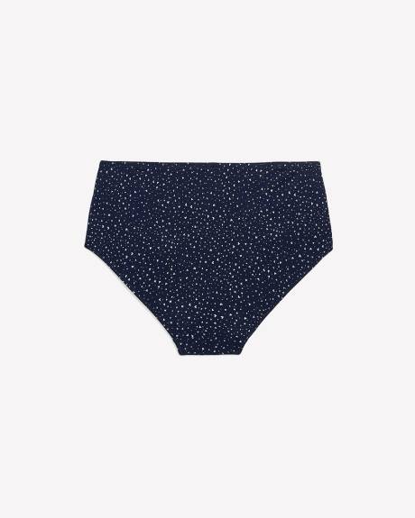 Culotte classique en coton bleu à motif de coeurs - ti Voglio