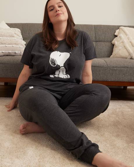 Pantalon de jogging avec imprimé de Snoopy - ti Voglio
