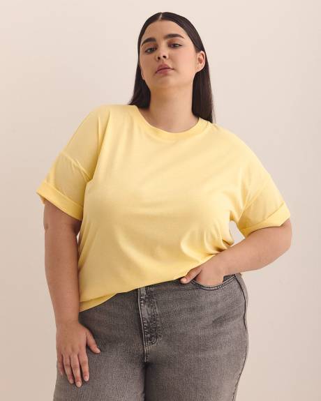 Boxy Short-Sleeve Crewneck T-Shirt - PENN. Essentials