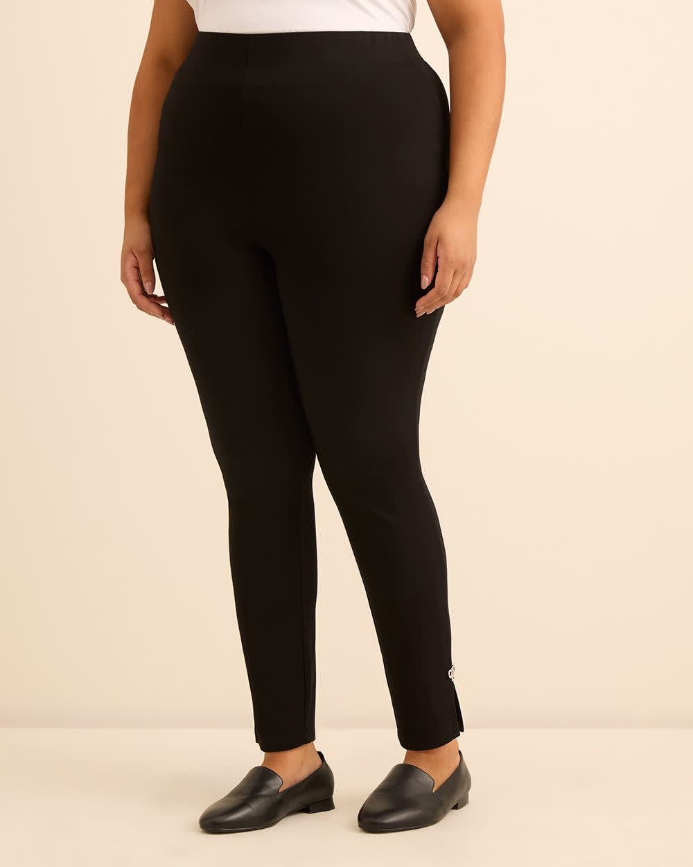 Responsible, Black Ponte de Roma Legging with Bow Detail Responsible, Black Ponte de Roma Legging with Bow Detail