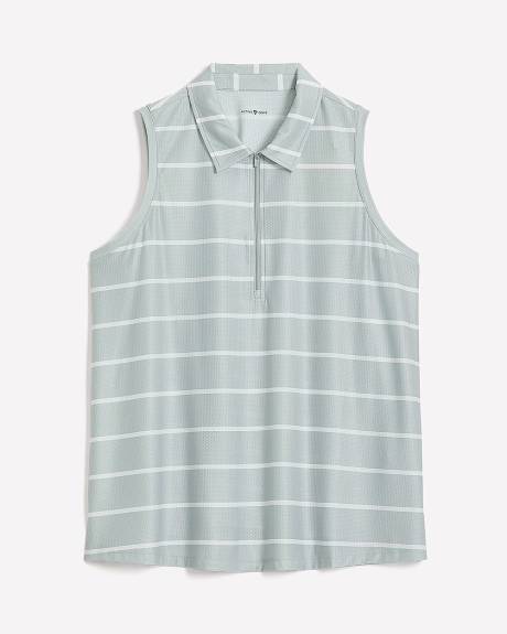 Polo sans manches imprimé avec fermeture éclair - Active Zone