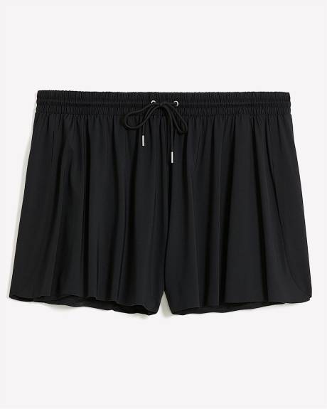 Black Flowy Runner Short - Active Zone
