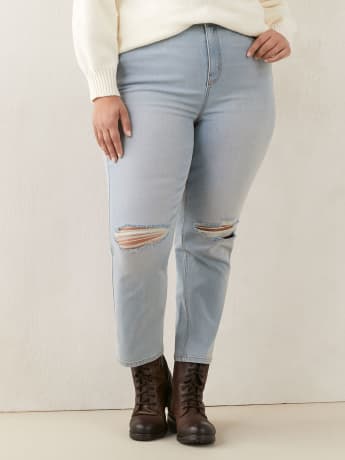 Responsible Straight-Leg Jeans, Distressed Finish - d/C Jeans
