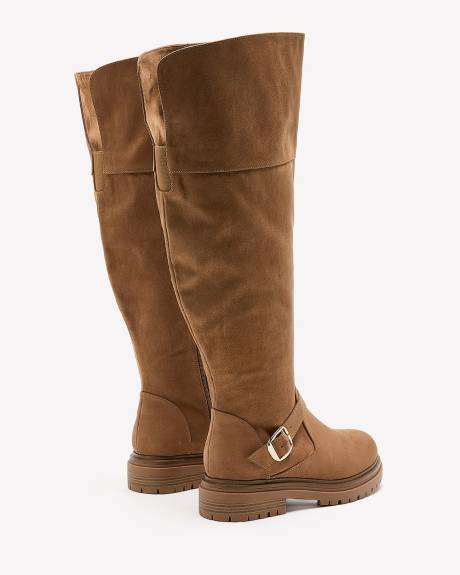 Extra Wide Width, Over-the-Knee Microsuede Boot