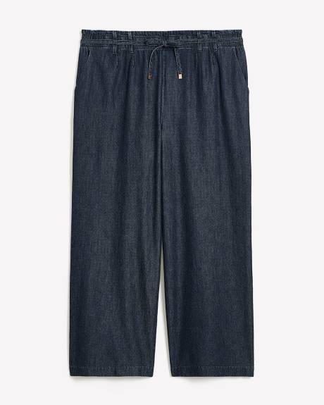 Fashion Wide-Leg Denim Paperbag Pant - d/C JEANS