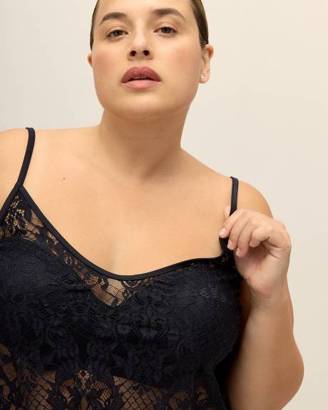 Sexy Black Lace Cami - Déesse Collection