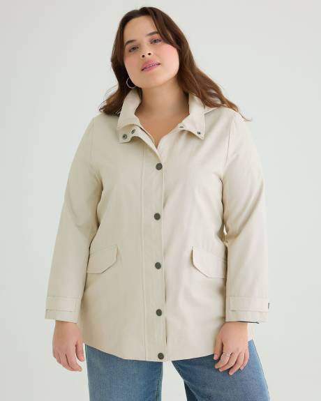 Manteau imperméable à capuche