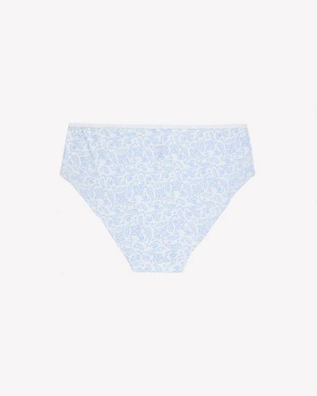 Culotte &eacute;chancr&eacute;e en coton &agrave; imprim&eacute; paisley - ti Voglio