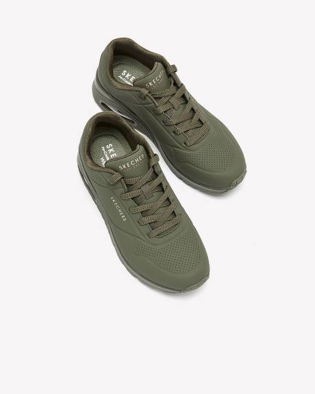 Wide Width, Olive Green Stand On Air Sneaker - Skechers