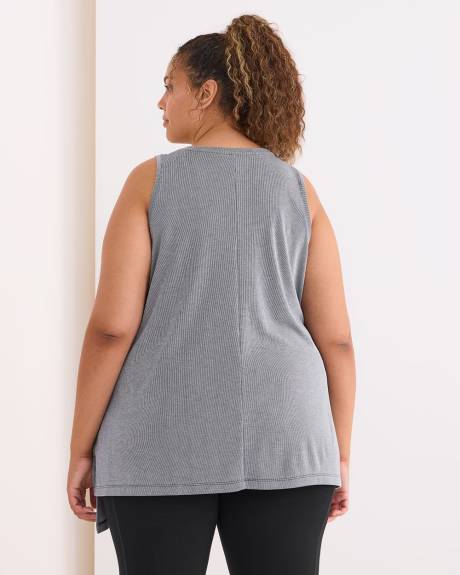 Camisole asymétrique en tricot côtelé - Active Zone