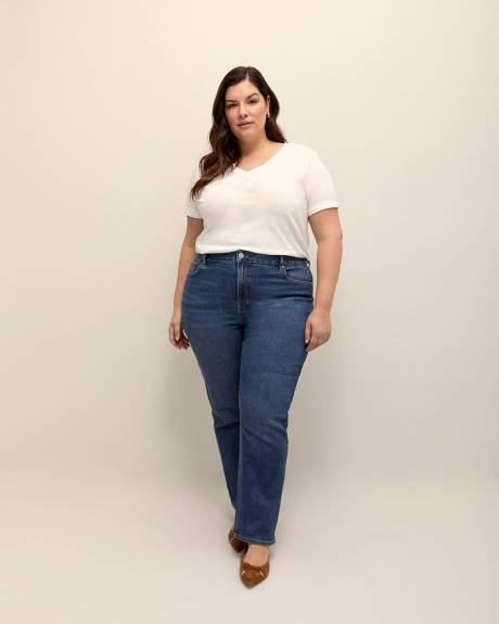 Plus size straight leg jeans online