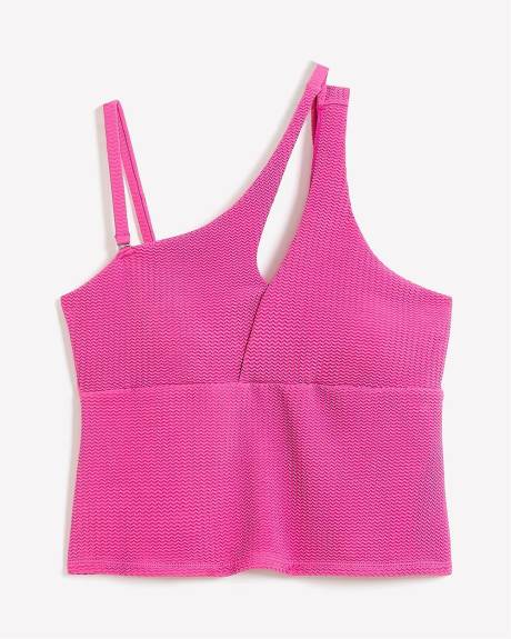 Tankini Alexia texturé à une bretelle - Nana The Brand