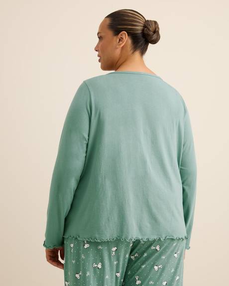 Snoopy Long-Sleeve Pyjama Cardigan - ti Voglio