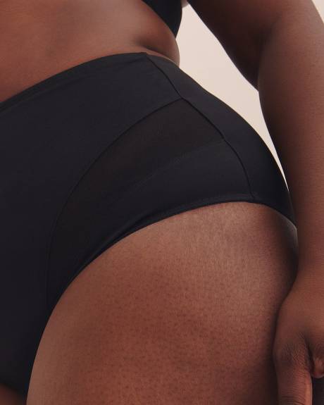 Light Control Microfibre Brief with Mesh Inserts - Déesse Collection