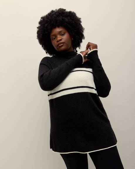Funnel Neck Raglan Sweater