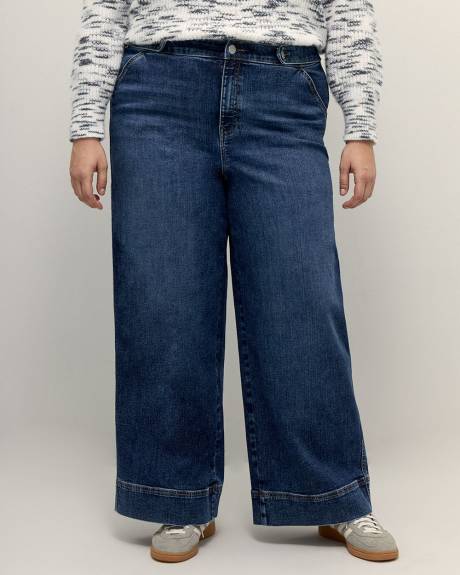 High-Waisted Ultra Wide-Leg Sailor Jeans - Addition Elle