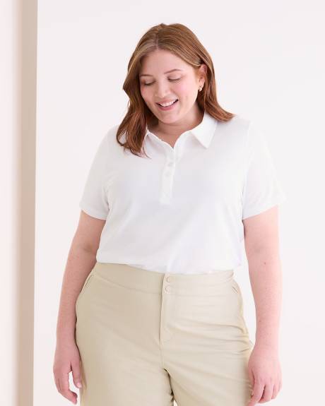 Short Sleeve Polo Top - Active Zone