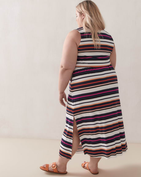 Printed Sleeveless Maxi Dress - In Every Story