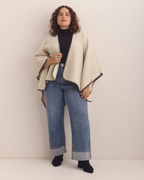 Cream Cape with Whipstitch Edge