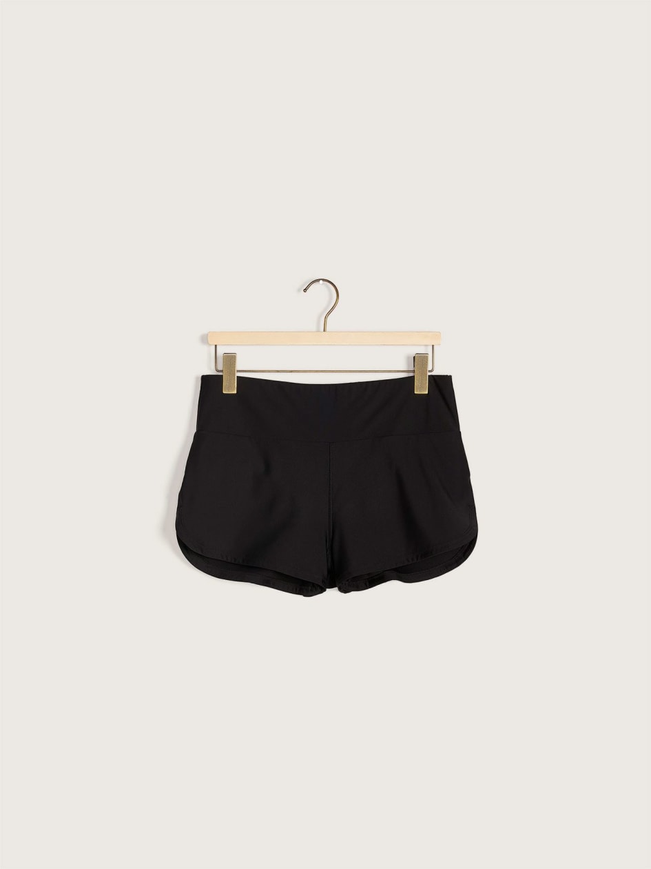 Swim Shorts with Fold-Over Waistband - Addition Elle