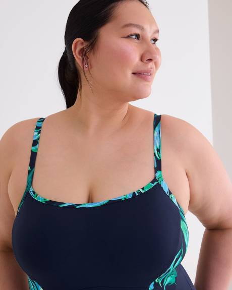 Maillot une-pièce avec blocs de couleur - Active Zone