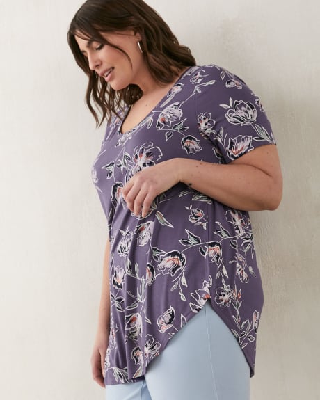 Modern Fit Short Sleeve Scoop Neck Tee, Printed - In Every Story