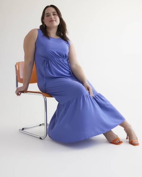 Responsible, Sleeveless Tiered Maxi Dress