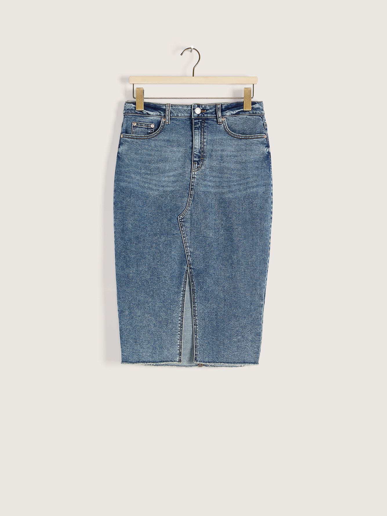 high waisted jean skirt plus size