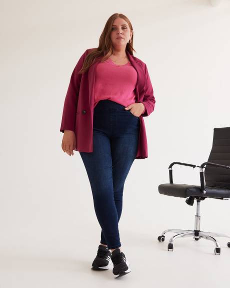 Fine Gauge Cotton Blend Sweater