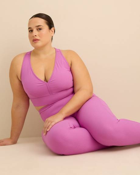 Legging en tricot c&ocirc;tel&eacute; avec taille crois&eacute;e - Active Zone